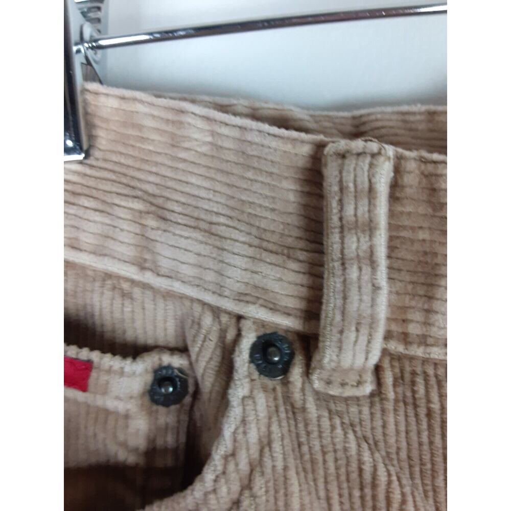 Vintage Chaps Womens Tan Corduroy Mid Rise Bootcut Jeans Pants Y2k 90s 4 - Picture 7 of 8